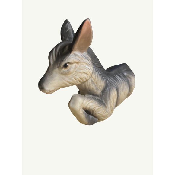 Homco Donkey Figurine  Hand-Painted Gray & White Ceramic Vintage Collectible - Picture 10 of 10